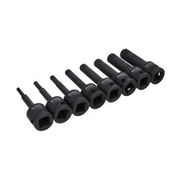 8-Piece 1/2" Impact Spline Set 01501 Blue Spot