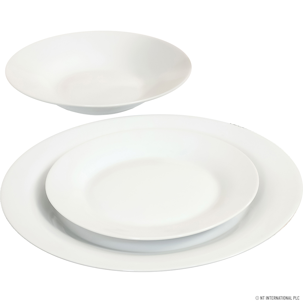 12pc Dinner Set in White - Image 2