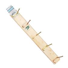 5 Hook Hat And Coat Rack - Pine HC201