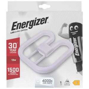 Energizer LED 2D Lamp GR10Q 4 Pin 13w (28w Equalivent)