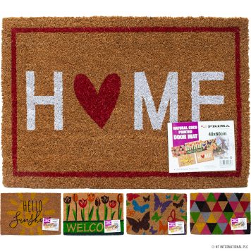 PVC Coco Natural Printed Door Mat – 40 x 60cm 22082C