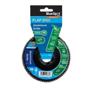 Blue Spot Tools 115mm (4.5") 40 Grit Aluminium Oxide Flap Disc