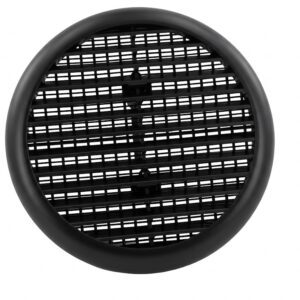 Securit S3245 Circular Louvered Vent Black 165mm (6.5")
