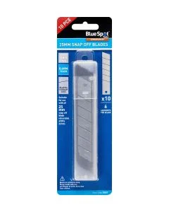 Blue Spot Tools 10 PCE 25mm Heavy Duty SK5 Snap-Off Replacement Blades