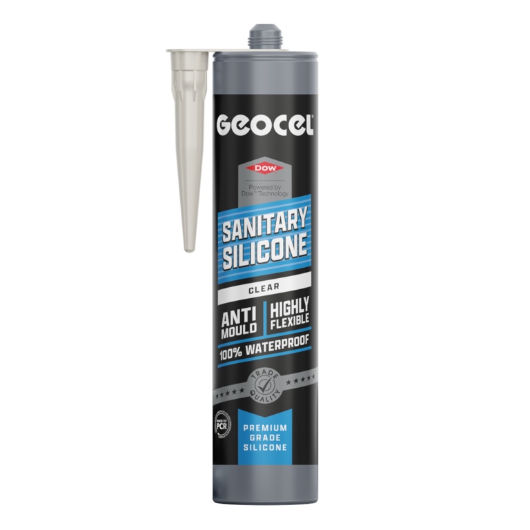 Geocel Sanitary Silicone Sealant 300ml - Clear (Anti-Mould)