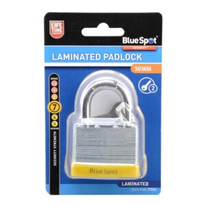 Blue Spot Tools 50mm Laminated Steel Padlock