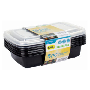 Ashley 5-Piece 1L Meal Prep Storage Box Set
