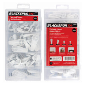 Blackspur 60-Piece Hardwall Picture Hook Assortment