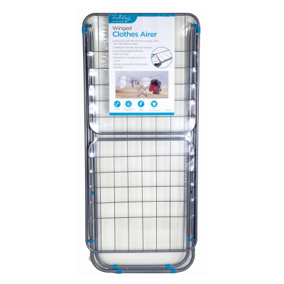 Ashley Foldable Winged Clothes Airer (18m Drying Space)