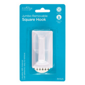 Blackspur Jumbo Removable Self-Adhesive Square Wall Hook
