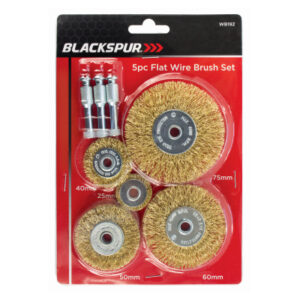 Blackspur 5-Piece Drill Wire Brush Set