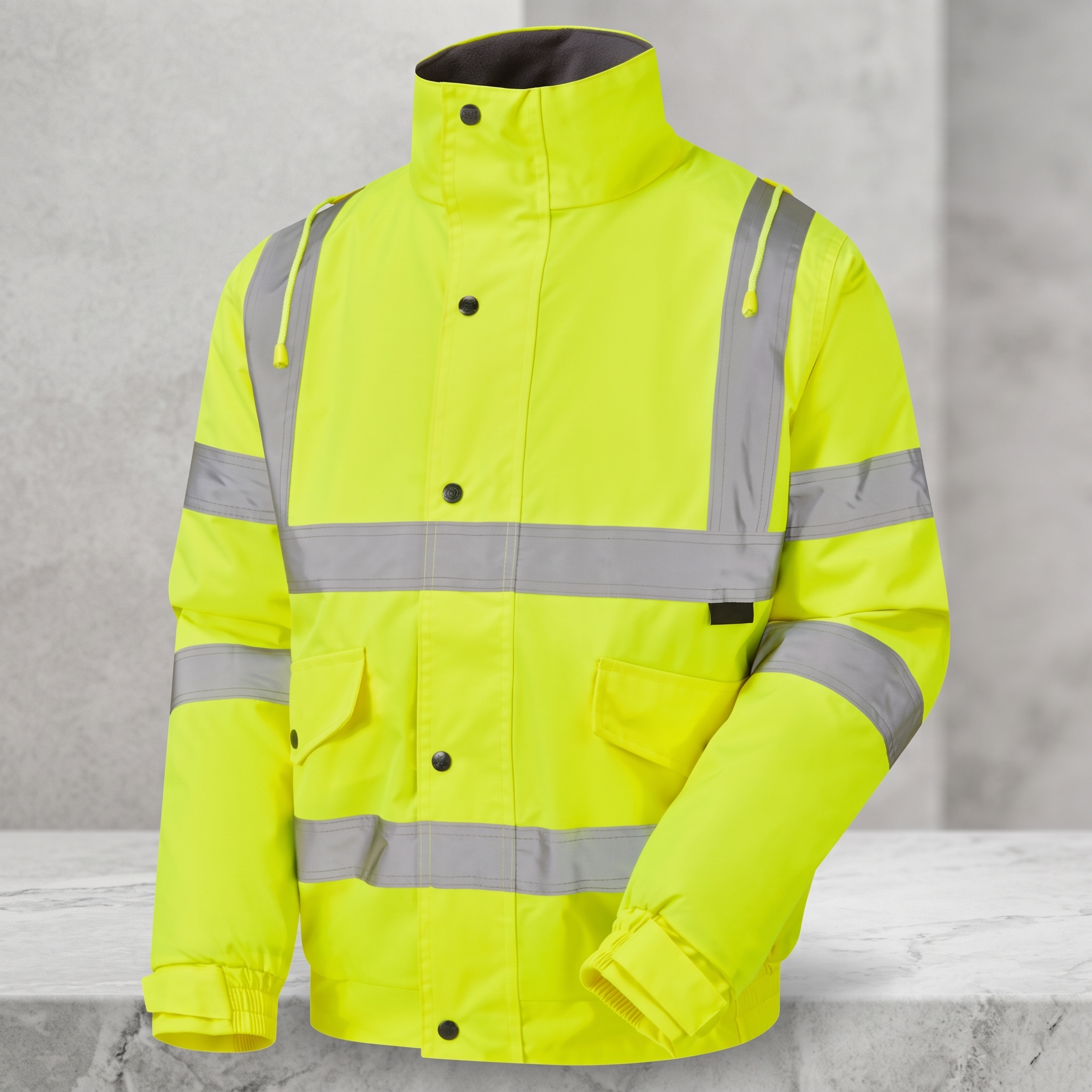 Hi-Viz Bomber Jacket - Yellow