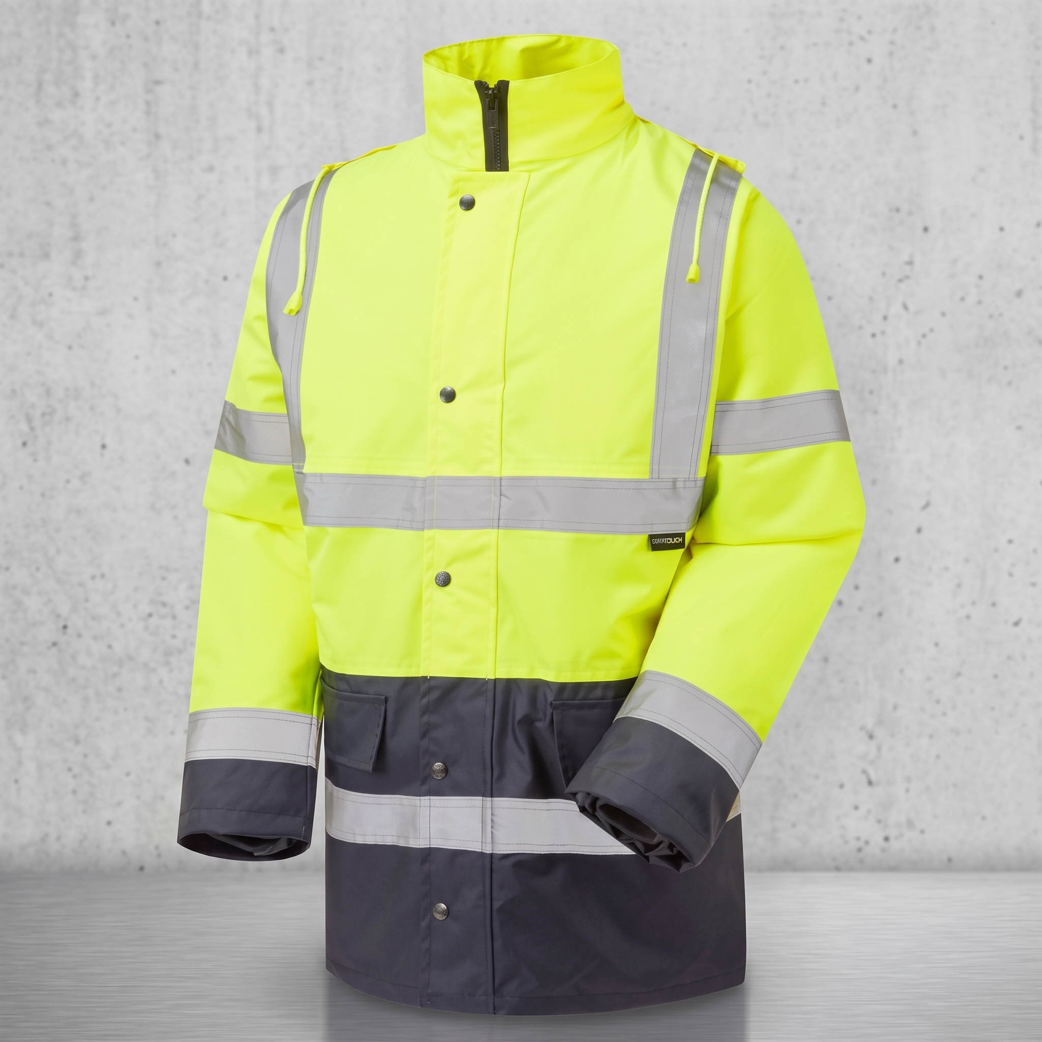 Hi Vis Yellow 2 Tone Parka Jacket