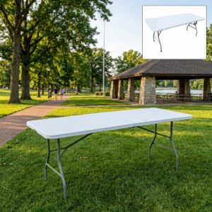 Kingavon 1.80m (6ft) Heavy Duty Heavyweight Folding Trestle Table with Carry Handle