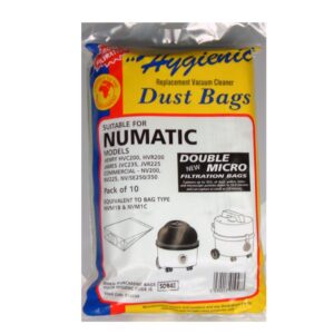 Qualtex Replacement Vacuum Dust Bags for Numatic Henry / Hetty (Pack of 10)