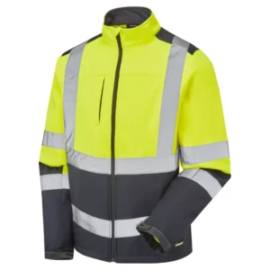 Supertouch Hi Vis 2 Tone Yellow Softshell Jacket