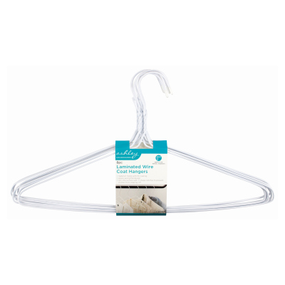 Ashley 8pc Laminated Wire Coat Hangers Set CH087