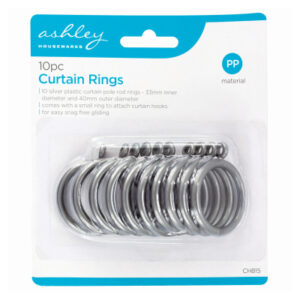 Ashley 10pc Curtain Rings Set CH815