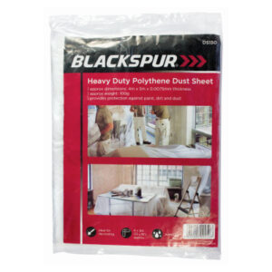Blackspur 4m x 5m Polythene Dust Sheet (0.0075mm)