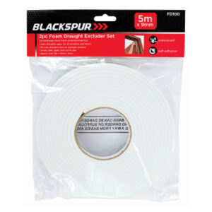 Blackspur Self-Adhesive Foam Draught Excluder (2 Pack / 5m)