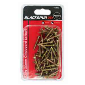 Blackspur 30mm Wood & Chipboard Screws (125g Pack)