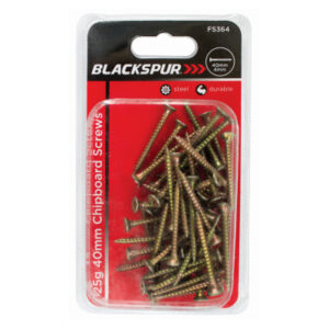 Blackspur 40mm Wood & Chipboard Screws (125g Pack)