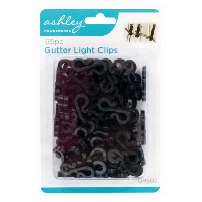 Blackspur 65-Piece S-Shape Gutter Light Clips