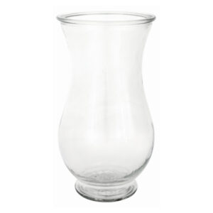 Ashley Traditional Clear Glass Flower Vase