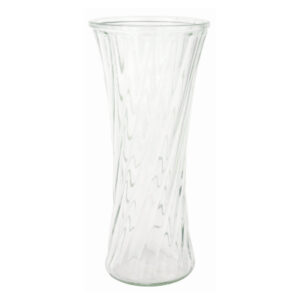 Ashley Rib Twist Fluted Glass Flower Vase