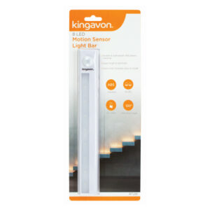 Kingavon 8-LED Battery-Powered PIR Motion Sensor Light Bar
