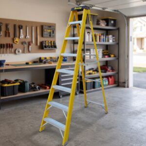 8 Thread Fibreglass Stepladder Safeline