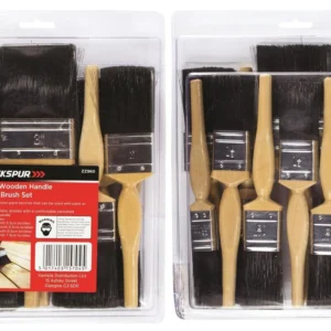 Blackspur 12pc Wooden Handle Paint Brush Set ZZ960